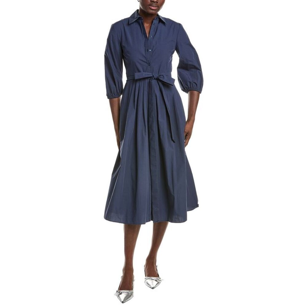 Max Mara Womens Weekend  Kentia Midi Shirtdress, Blue